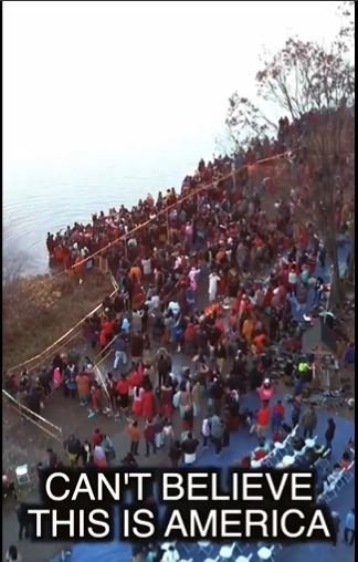 Hindus Polluting Rivers in USA by throwing Gods and Garbage